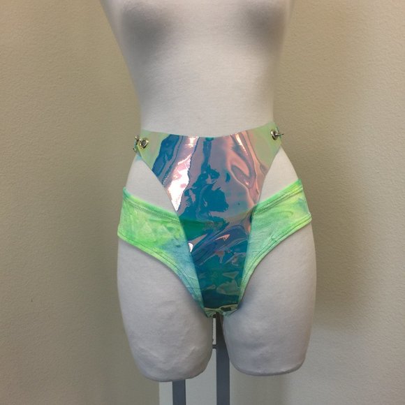 PRE LOVED - J Valentine Green Iridescent Bottom - GRN/S - CHL087 - Picture 1 of 5